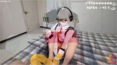 Xiao Xinnai-COS Anbi door-to-door service honey hole fiercely sit on the cock